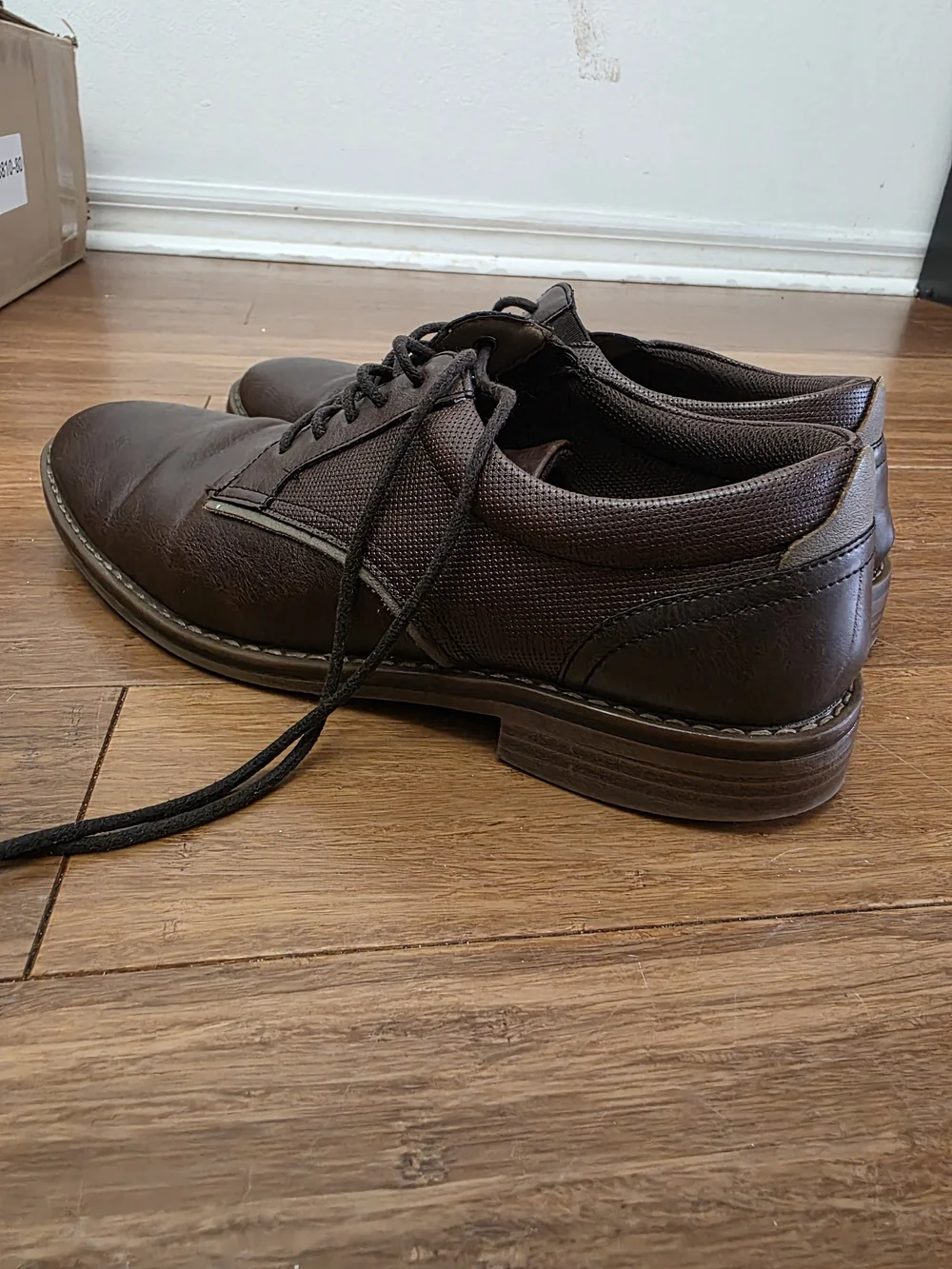 Parker & SKY  Men's Dark Brown Leather Lace-Up Oxfords
